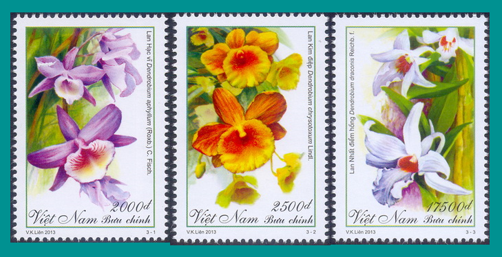 bộ tem Hoa lan