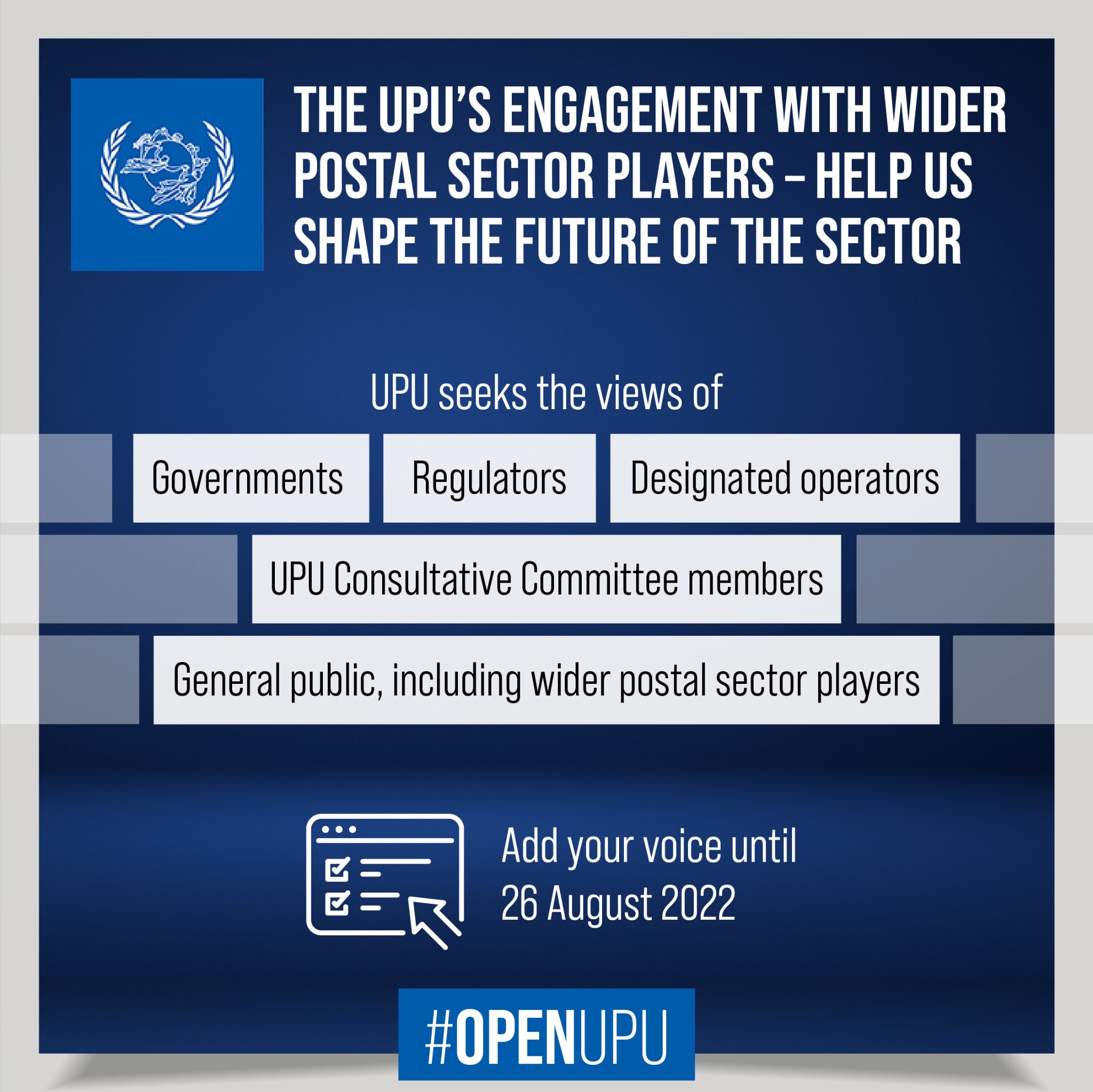 bảng câu hỏi tham vấn của UPU